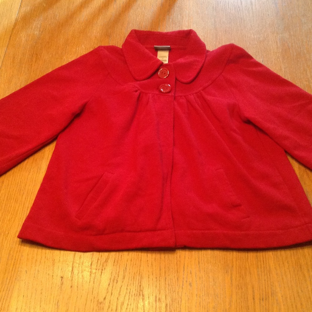Classic Elements Pleated Red Jacket-Small - image 1